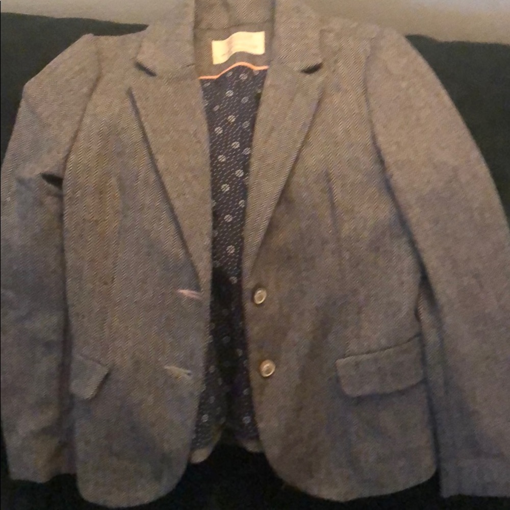 Zara Herringbone print blazer